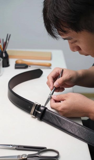 dior迪奥腰带皮带剪短打孔维修修复翻新_迪奥皮带头拆卸视频_迪奥皮带怎么剪短