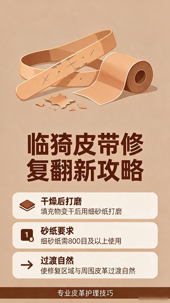 皮带开裂修复方法_皮带修复翻新_奢侈品皮带损伤修复